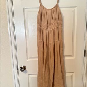 Old Navy Tan Maxi Dress